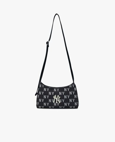 MLB - Túi đeo chéo nữ phom chữ nhật Classic Mono Jacquard