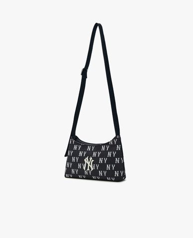 MLB - Túi đeo chéo nữ phom chữ nhật Classic Mono Jacquard