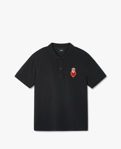 MLB - Áo polo unisex cổ bẻ tay ngắn Heart New York Yankees