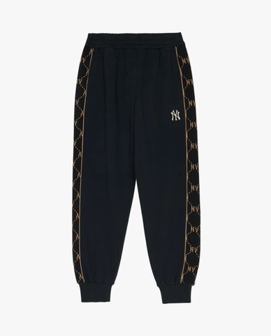 MLB - Quần jogger unisex lưng thun Jacquard Dia Monogram
