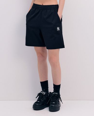 MLB - Quần shorts unisex ống rộng lưng thun Basic Cotton Touch 5 Part