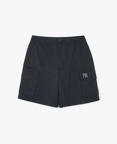MLB - Quần short unisex ống rộng lưng thun Basic Gopcore Cotton