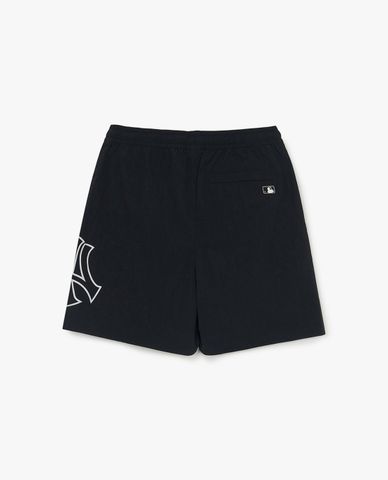 MLB - Quần short unisex lưng thun Nylon Casual