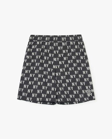 MLB - Quần short unisex ống rộng lưng thun Classic Monogram