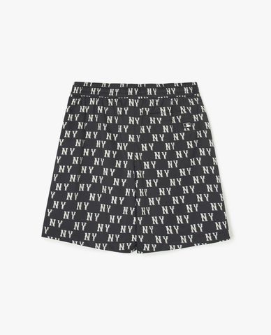 MLB - Quần short unisex ống rộng lưng thun Classic Monogram