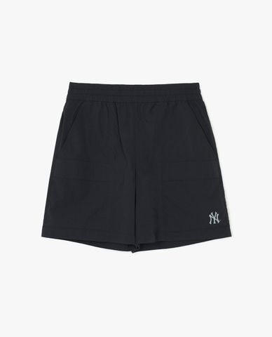 MLB - Quần short unisex ống rộng lưng thun Varsity Basic Nylon