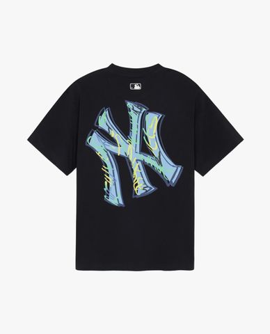 MLB - Áo thun unisex cổ tròn tay ngắn Basic Colorful Mega Logo
