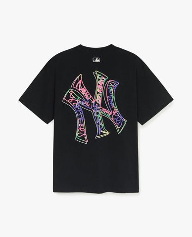 MLB - Áo thun unisex cổ tròn tay ngắn Basic Street Logo