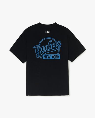 MLB - Áo thun unisex cổ tròn tay ngắn Basic Street Cursive