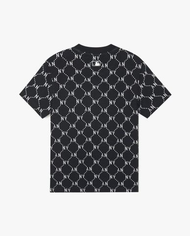 MLB - Áo thun unisex cổ tròn tay ngắn Diamond Monogram Jacquard
