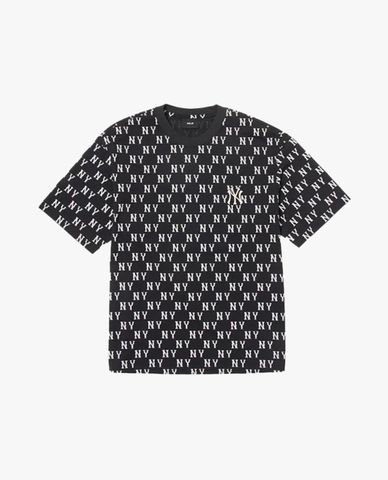 MLB - Áo thun unisex cổ tròn tay ngắn Classic Monogram