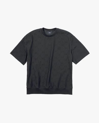 MLB - Áo thun unisex cổ tròn tay ngắn Jacquard Dia Monogram