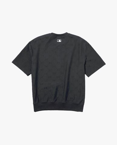 MLB - Áo thun unisex cổ tròn tay ngắn Jacquard Dia Monogram