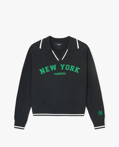 MLB - Áo sweater nữ cổ bẻ tay dài Varsity Slit Collar
