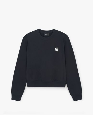 MLB - Áo sweatshirt nữ cổ tròn phom croptop Basic Small Logo