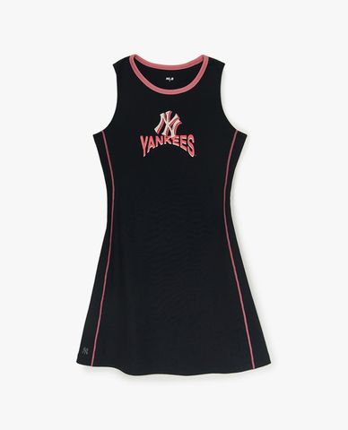 MLB - Đầm sát nách mini cổ tròn Athleisure