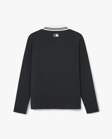 MLB - Áo polo nữ cổ bẻ tay dài Basic Small Logo