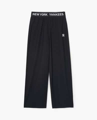 MLB - Quần ống rộng nữ lưng thun Basic Small Logo Banding