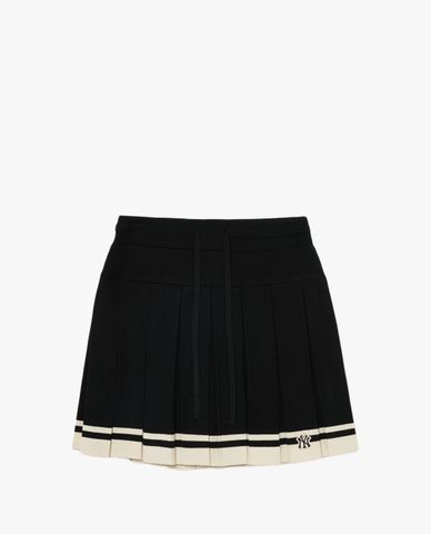 MLB - Chân váy xếp li mini Classic Sports Striped Knit Pleated