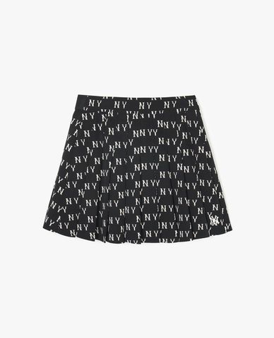 MLB - Chân váy xếp li mini Tone One Tone Print Monogram
