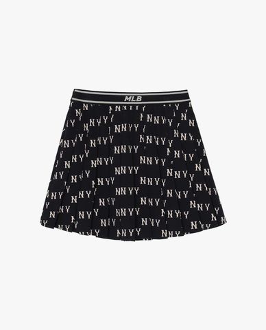 MLB - Chân váy xếp li mini Monogram