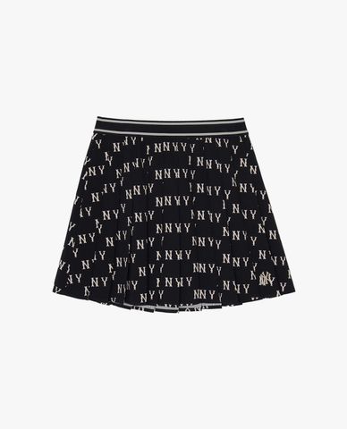 MLB - Chân váy xếp li mini Monogram