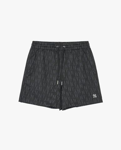 MLB - Quần short ngắn nữ lưng thun Monogram