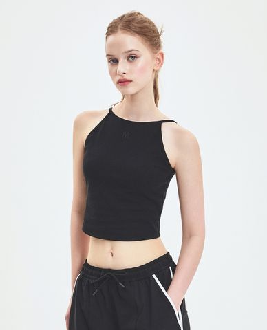 MLB - Áo croptop nữ cổ yếm Basic Slim