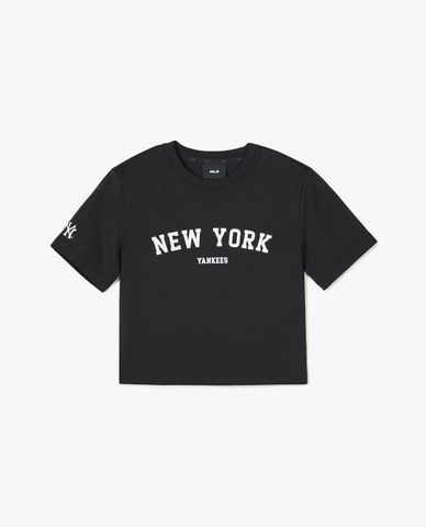 MLB - Áo croptop nữ cổ tròn tay ngắn Varsity Slim