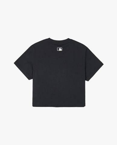 MLB - Áo croptop nữ cổ tròn tay ngắn Varsity