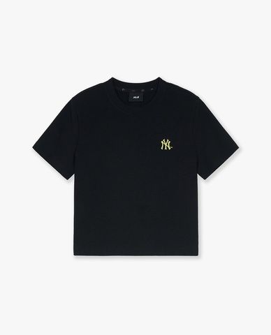 MLB - Áo croptop nữ cổ tròn tay ngắn Summer Vintage