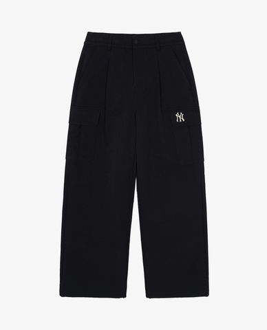 MLB - Quần dài nữ ống rộng lưng thun Varsity Cargo