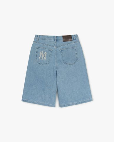 MLB - Quần shorts jeans nữ Basic Gradient Coopers