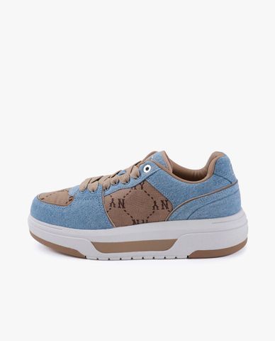 MLB - Giày sneakers unisex cổ thấp Chunky Liner Denim Monogram