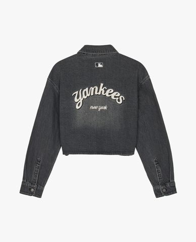 MLB - Áo sơ mi denim nữ cổ bẻ tay dài Varsity Culsive