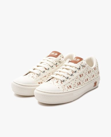 MLB - Giày sneakers unisex cổ thấp Playball Lux Jacquard Diamond Monogram