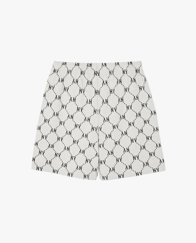 MLB - Quần short unisex ống rộng Jacquard Dia Monogram