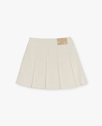 MLB - Chân váy denim mini Classic Random Jacquard Monogram