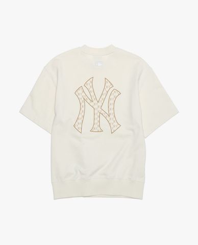 MLB - Áo thun unisex cổ tròn tay ngắn Classic Monogram