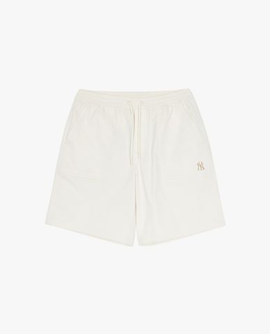 MLB - Quần short ống rộng unisex lưng thun thời trang