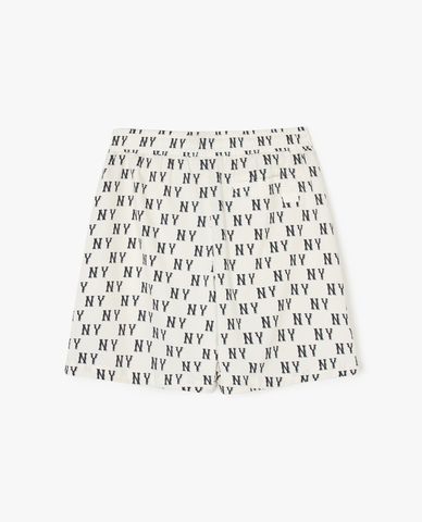 MLB - Quần short unisex ống rộng lưng thun Classic Monogram