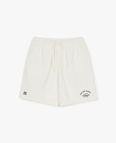MLB - Quần short unisex ống rộng Basic Lettering Logo