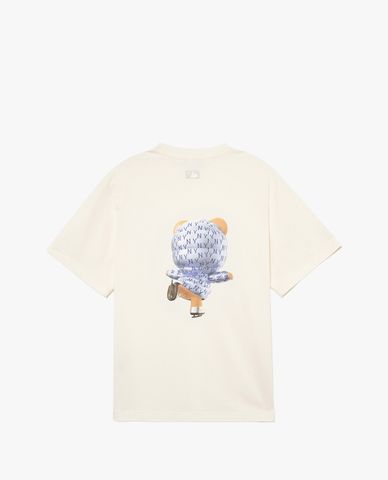 MLB - Áo thun unisex tay ngắn in hình dễ thương