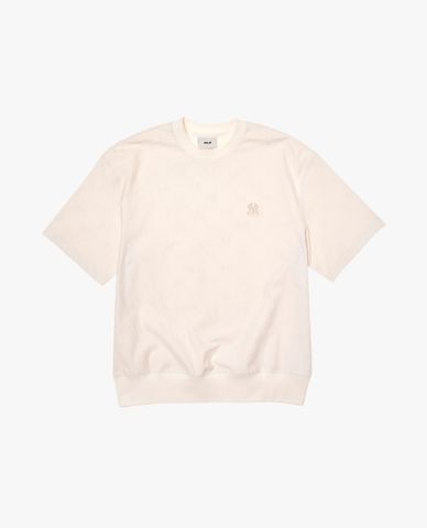 MLB - Áo thun unisex cổ tròn tay ngắn Jacquard Dia Monogram