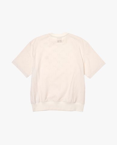 MLB - Áo thun unisex cổ tròn tay ngắn Jacquard Dia Monogram