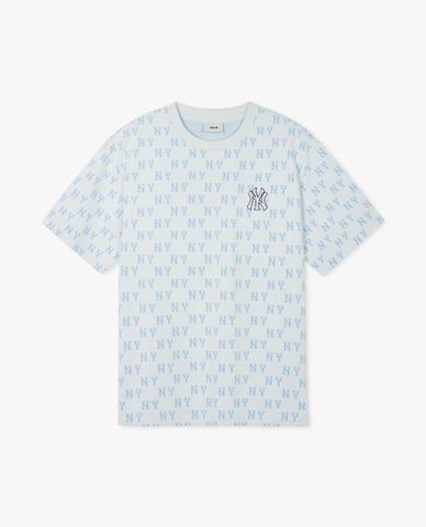MLB - Áo thun unisex cổ tròn tay ngắn Classic Monogram Jacquard