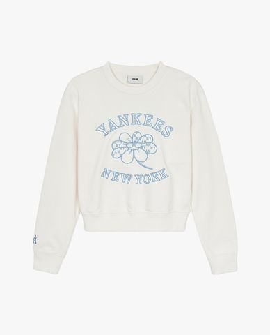 MLB - Áo sweatshirt nữ cổ tròn tay dài in họa tiết Floral