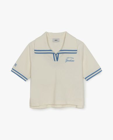 MLB - Áo polo nữ tay ngắn phom croptop Varsity