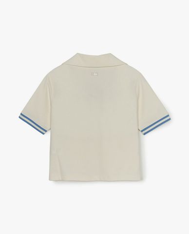 MLB - Áo polo nữ tay ngắn phom croptop Varsity