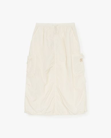 MLB - Chân váy phom suông midi Gorpcore Glossy Nylon